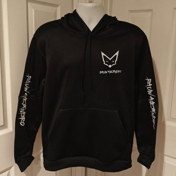 Rauw Alejandro Black Hoodie Men Woman Size L Harajuku Pullover Streetwear Unisex - Picture 1 of 10